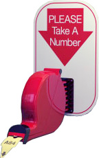 Take a number Ticket