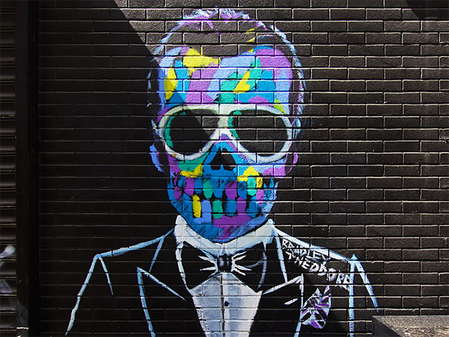 NYC Skull - Ludlow Street NYC Skull